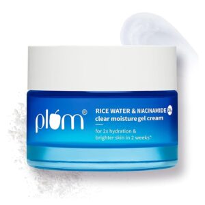 Plum 2% Niacinamide & Rice Water Superlight Gel Cream Winter Moisturizer for Face